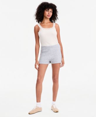 And Now This Women's Cable-Knit Pull-On Mid-Rise Shorts, Macy's Exclusive