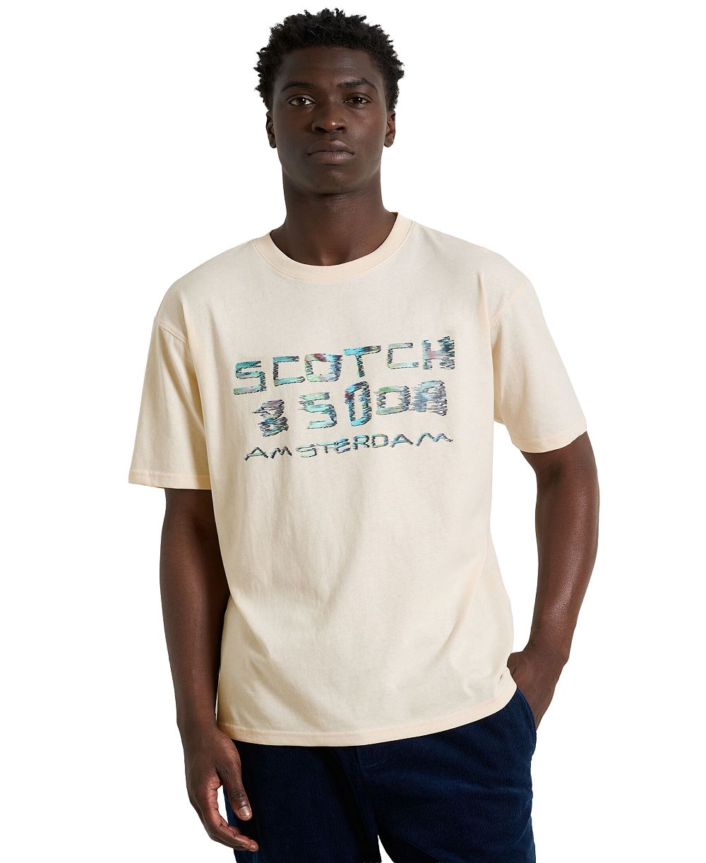 SCOTCH & SODA мужская футболка с принтом Glitch