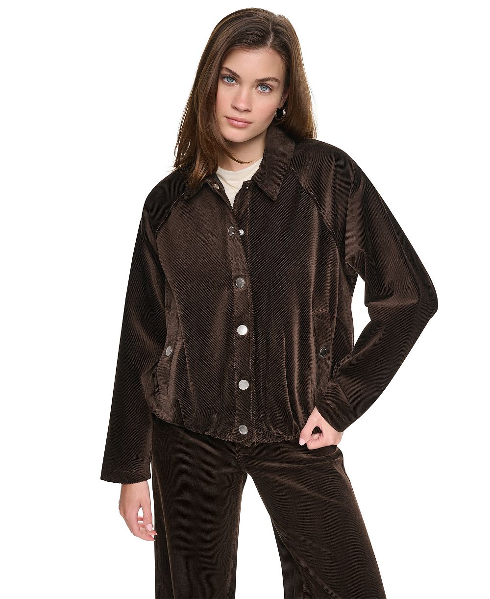 DKNY Jeans Women's Raglan Sleeve Bubble Jacket