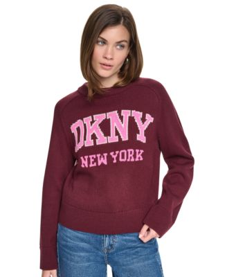 DKNY Jeans Women's Bell-Sleeve Raglan Sweater