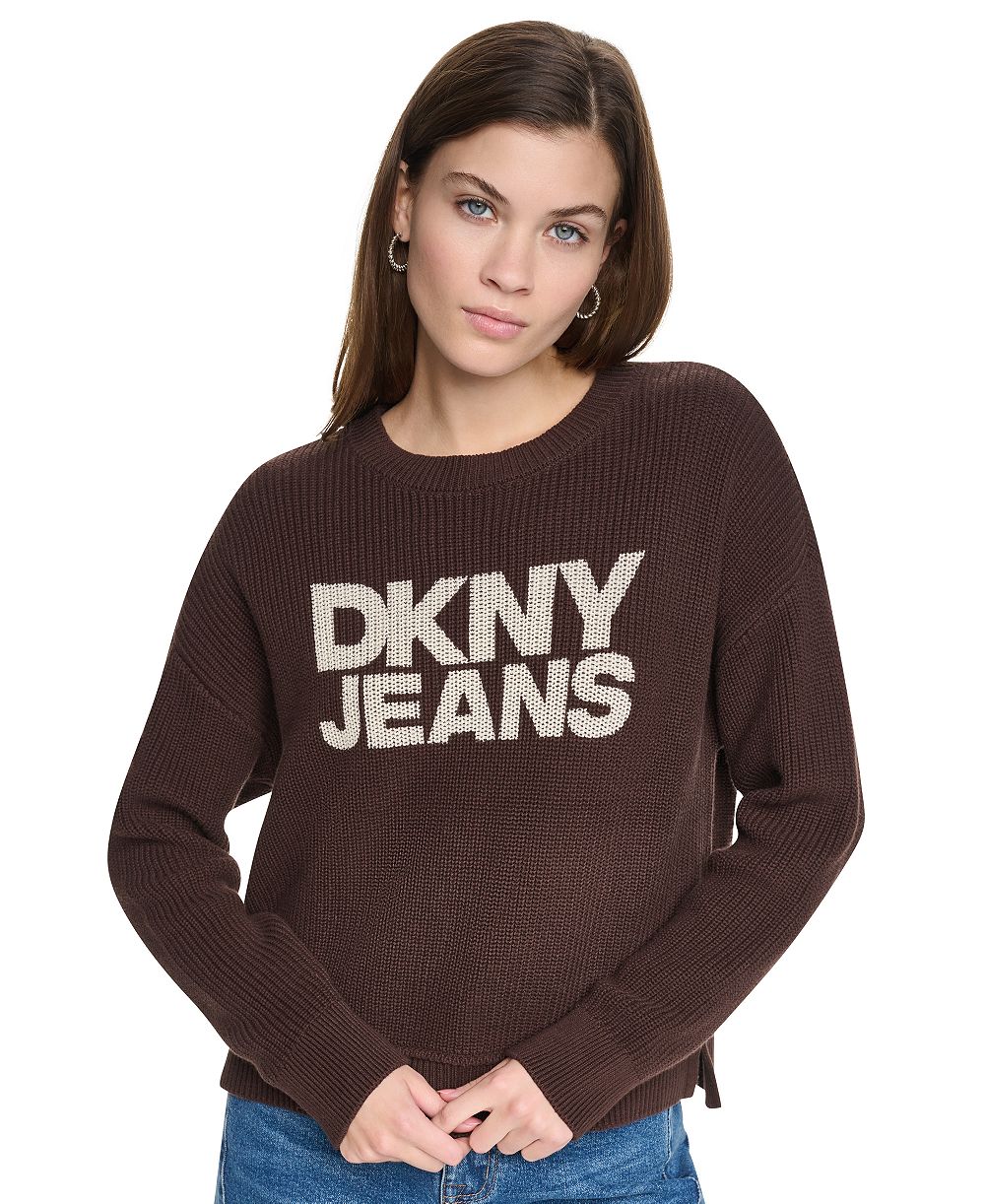 Женский свитер DKNY Jeans с длинным рукавом и асимметричным подолом