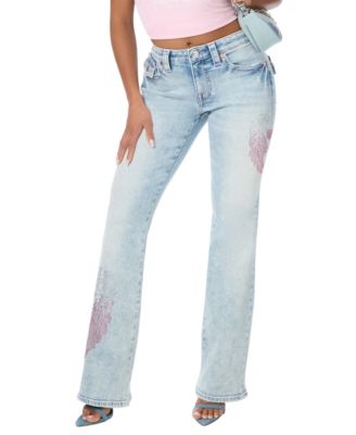 Женские джинсы True Religion Becca с низкой посадкой и расклешенным низом