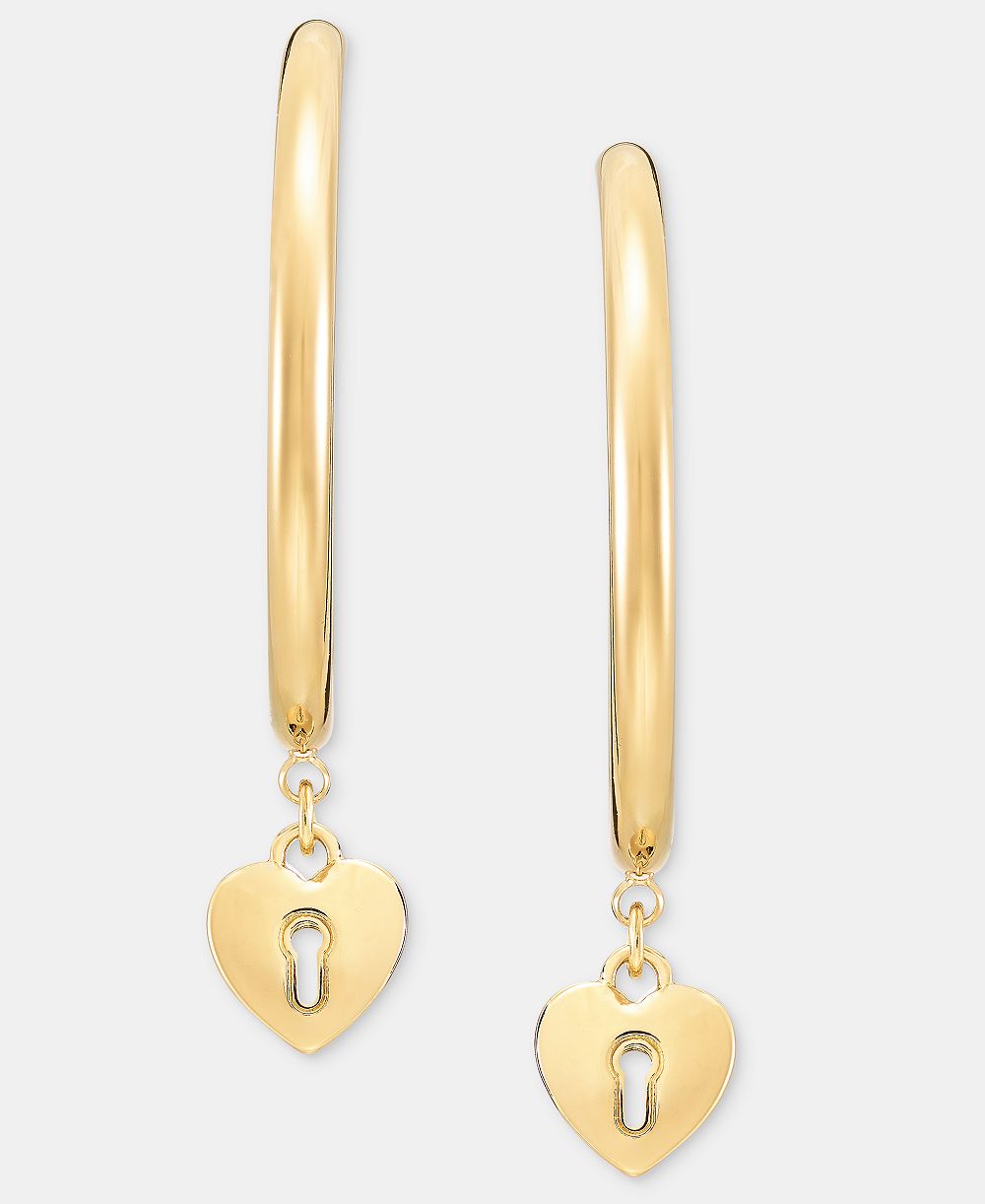 Серьги-кольца KARL LAGERFELD PARIS с сердечком