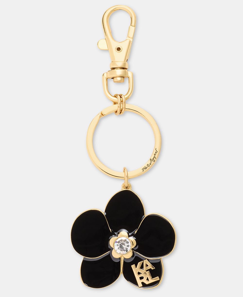 KARL LAGERFELD PARIS брелок для сумки с кристаллами и логотипом Orchid