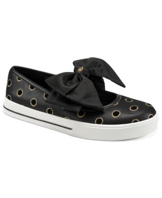 KARL LAGERFELD PARIS Women's Bodewyn Slip-On Bow Sneakers
