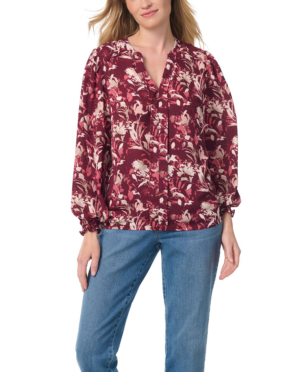 Женская блузка Gloria Vanderbilt Floral V-Neck
