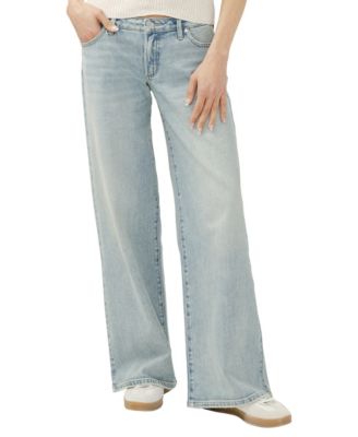 Silver Jeans Co. женские широкие джинсы с низкой посадкой и свободным кроем Tuesday