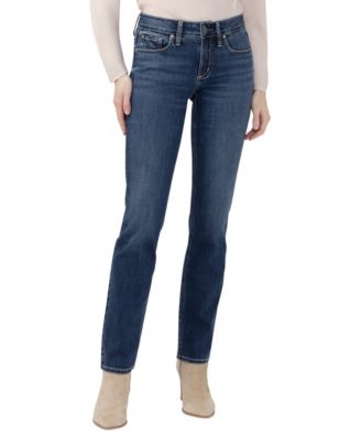 Silver Jeans Co. женские прямые джинсы с средней посадкой Suki