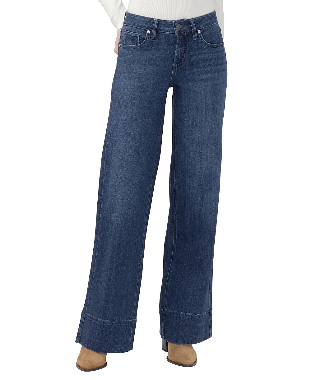 Silver Jeans Co. Women's Suki Mid-Rise Wide-Leg Jeans