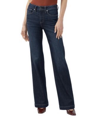 Silver Jeans Co. женские широкие джинсовые брюки с средней посадкой Avery