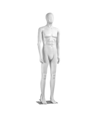 SereneLife Male Mannequin Torso Dress Form, Full Body Adjustable Stand