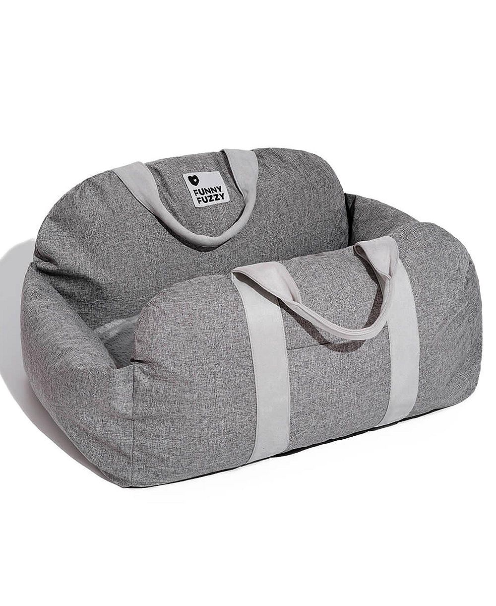 FunnyFuzzy First Class Dog Car 2-Seat Bed