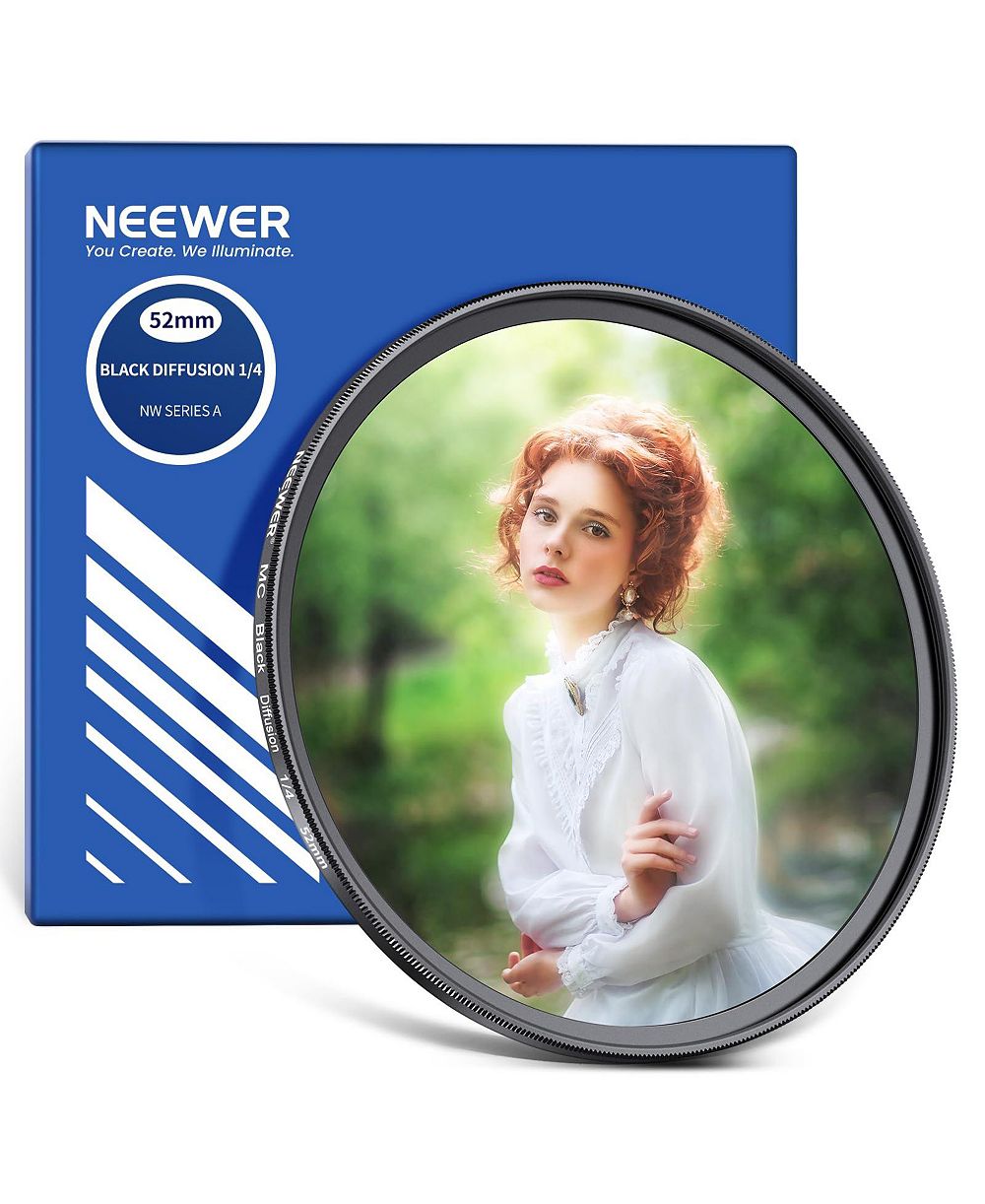 Neewer Diffusion 1/4 Filter Optical Glass Filter for Threaded-Mount Cameras