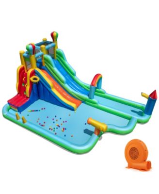 Slickblue Inflatable Water Slide Bounce House Park with 750W Blower