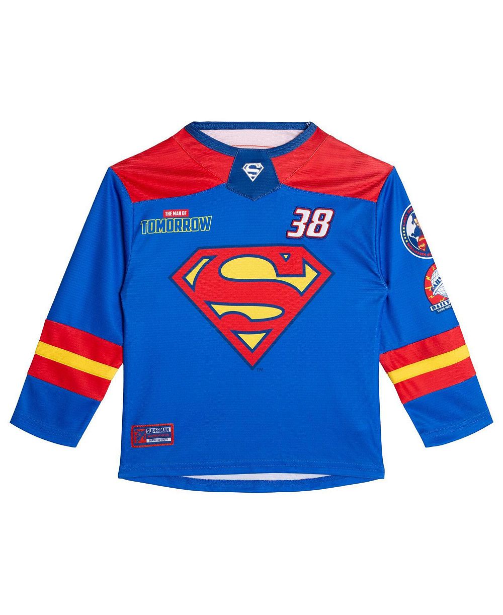 Justice League детский джерси Superman для хоккея (2T–4T)