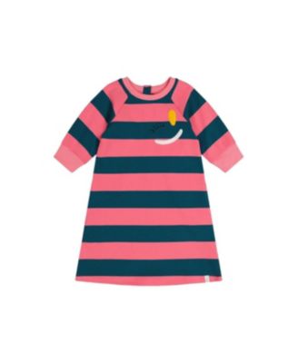Deux par Deux Детское платье Engineer Stripe в полоску