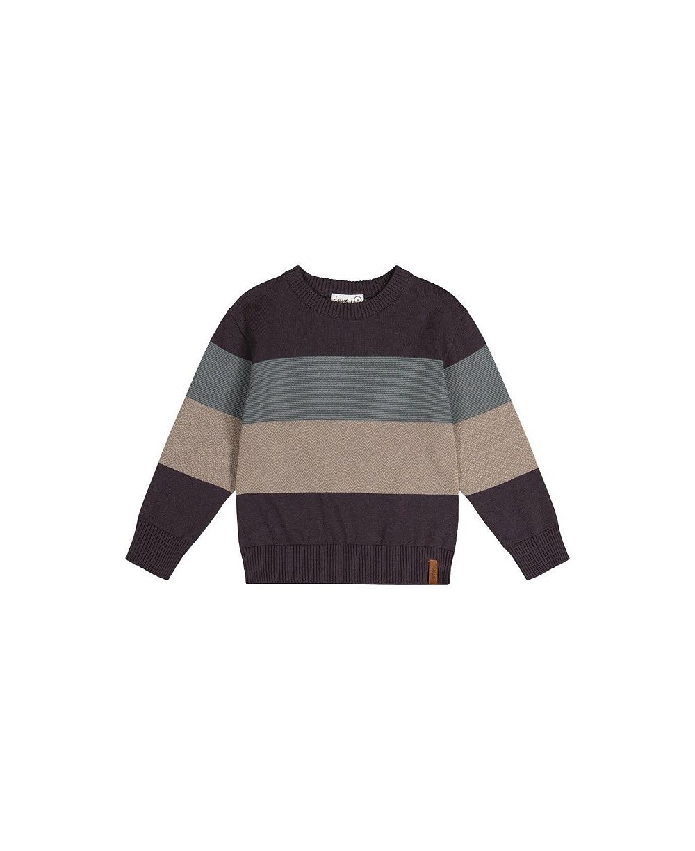 Deux par Deux детский вязаный свитер block Knit для мальчиков (2T - 5T)