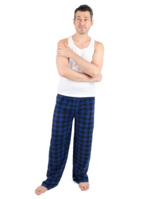 Navy blue & black plaid