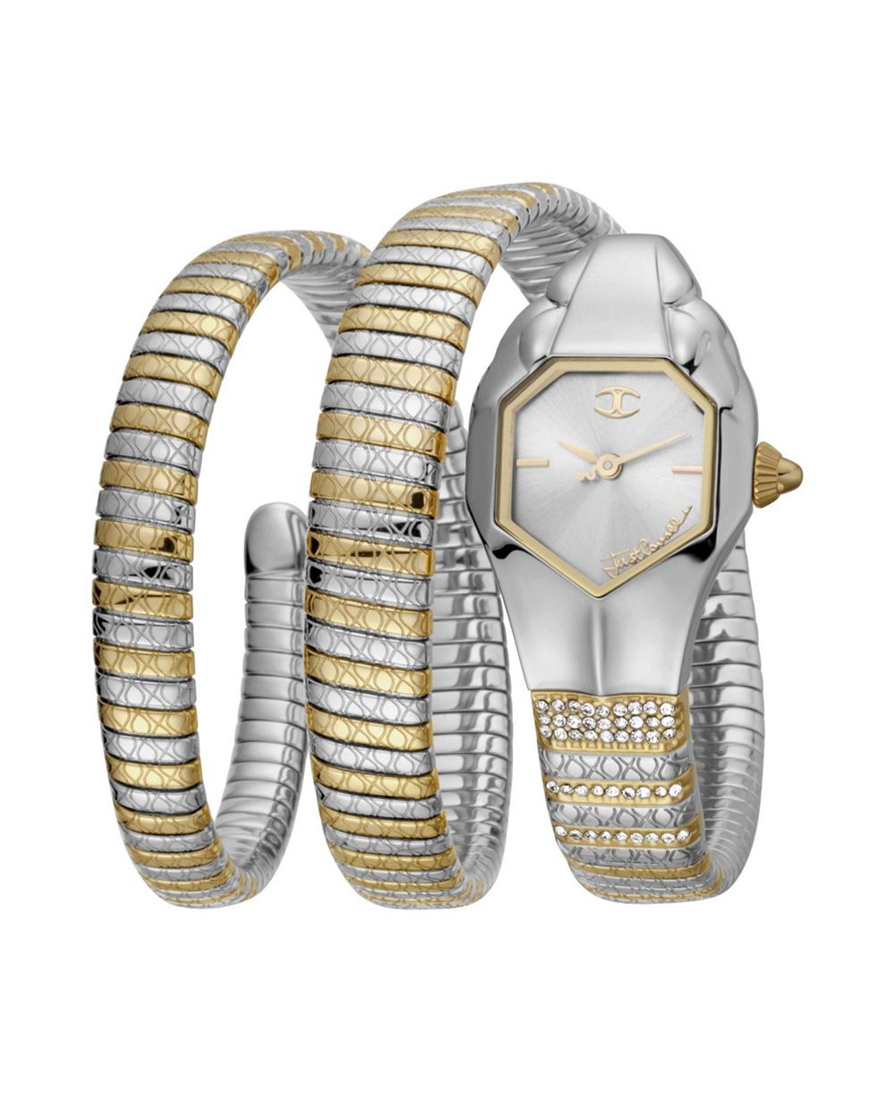 Женские часы Just Cavalli Glam Snake Quartz IP Stainless Steel с браслетом