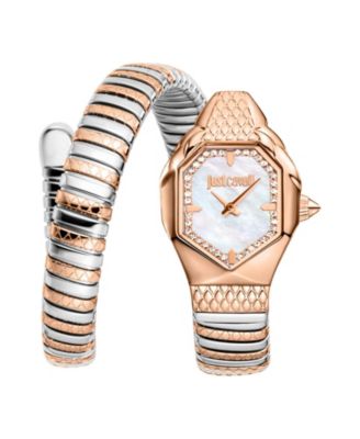 Just Cavalli Women's Aria Quartz Two Tone Stainless Steel Bracelet Watch