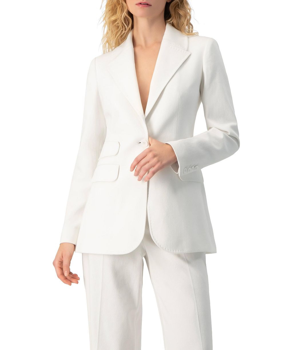 Ivonne Women's Single-Breasted Structured Tailored Blazer