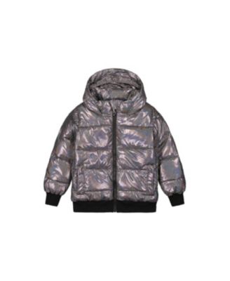 Deux par Deux Toddler Girls 2T-5T Winter Puffy Jacket Glitter