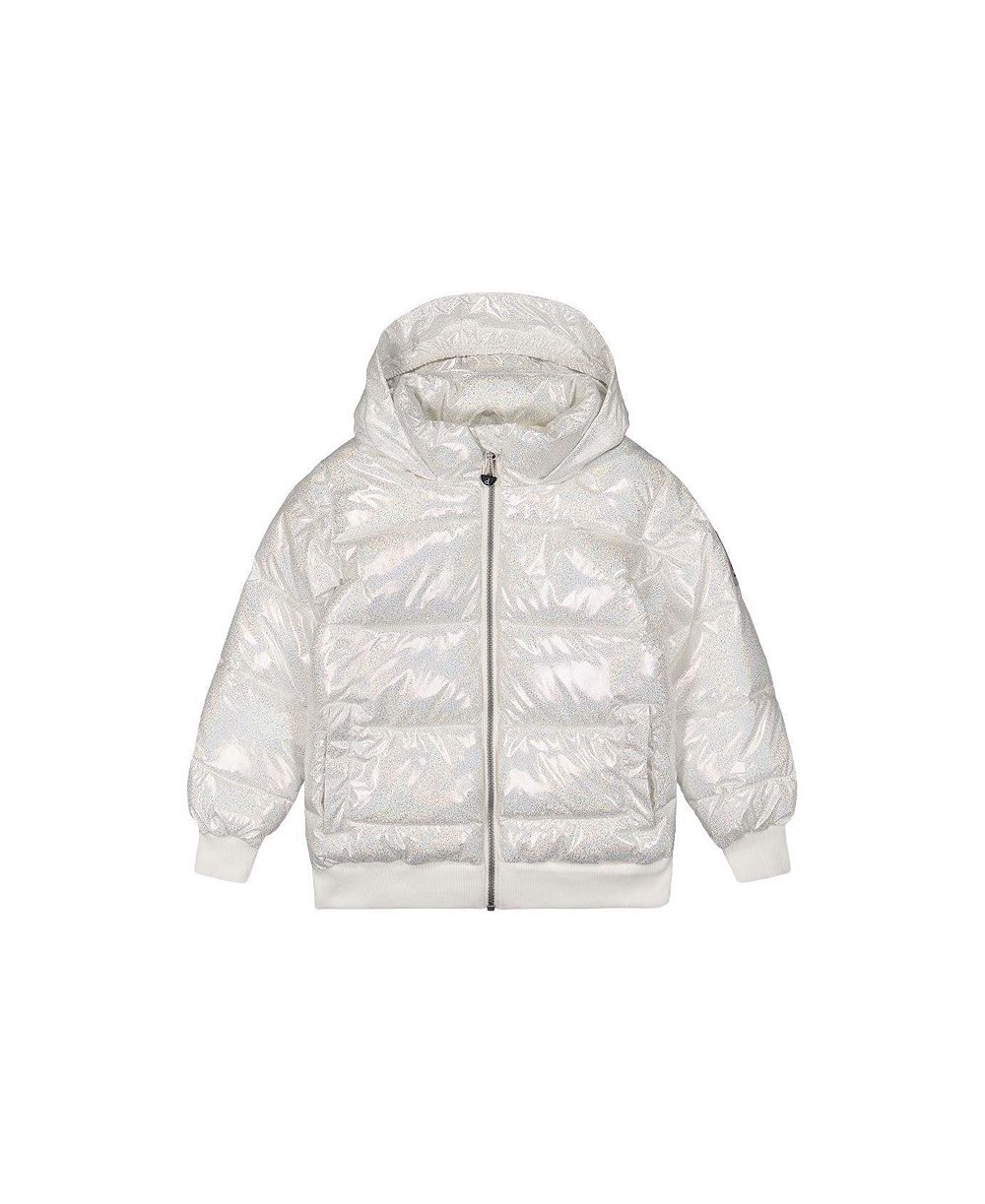 Deux par Deux Little and Big Girl Winter Puffy Jacket Glitter