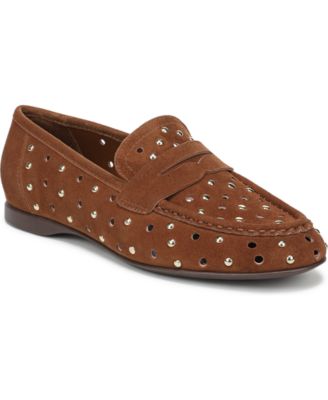 Chestnut Studded Suede