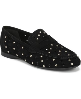 Black Studded Suede