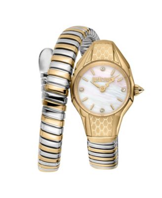 Just Cavalli Women's Vivace Quartz Two Tone Stainless Steel Bracelet Watch