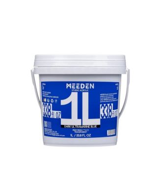 Meeden акриловая краска Dark Ultramarine, густая, глянцевая, 1 литр