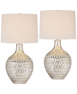 360 Lighting Набор настольных ламп Waylon 28" Tall Modern Luxe Mercury Glass Shade