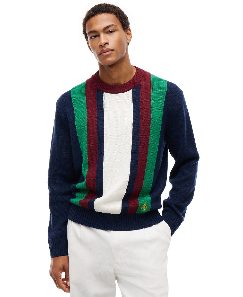 Tommy Hilfiger мужской свитер в полоску с длинным рукавом
