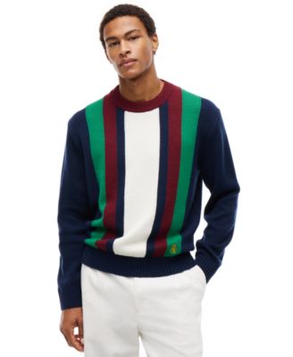 Tommy Hilfiger мужской свитер в полоску с длинным рукавом