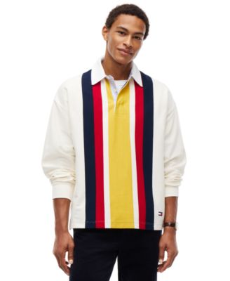 Мужской свободный свитшот из стрейчевой ткани в полоску American Icons от Tommy Hilfiger