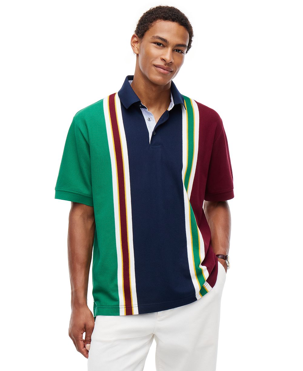 Tommy Hilfiger мужская хлопковая пике поло с американскими иконами и полоской