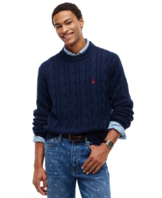 Мужской свитер Tommy Hilfiger American Icons с круглым вырезом и кабельной вязкой, регулярный крой
