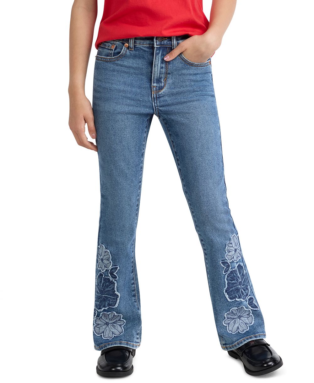 Levi's джинсы клеш с рваными цветами для девочек 7-16 726™