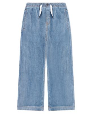 Levi's широкие джинсы с высокой посадкой из люксовой денима для девочек-младенцев 2T-4T