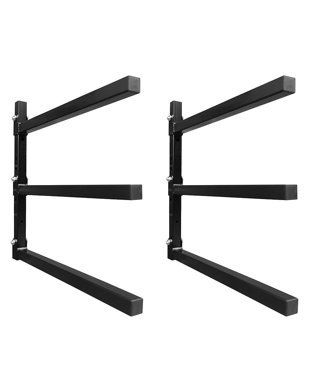 XDOVET Foldable 3 Level Wall Mount Lumber Rack Steel Organizer