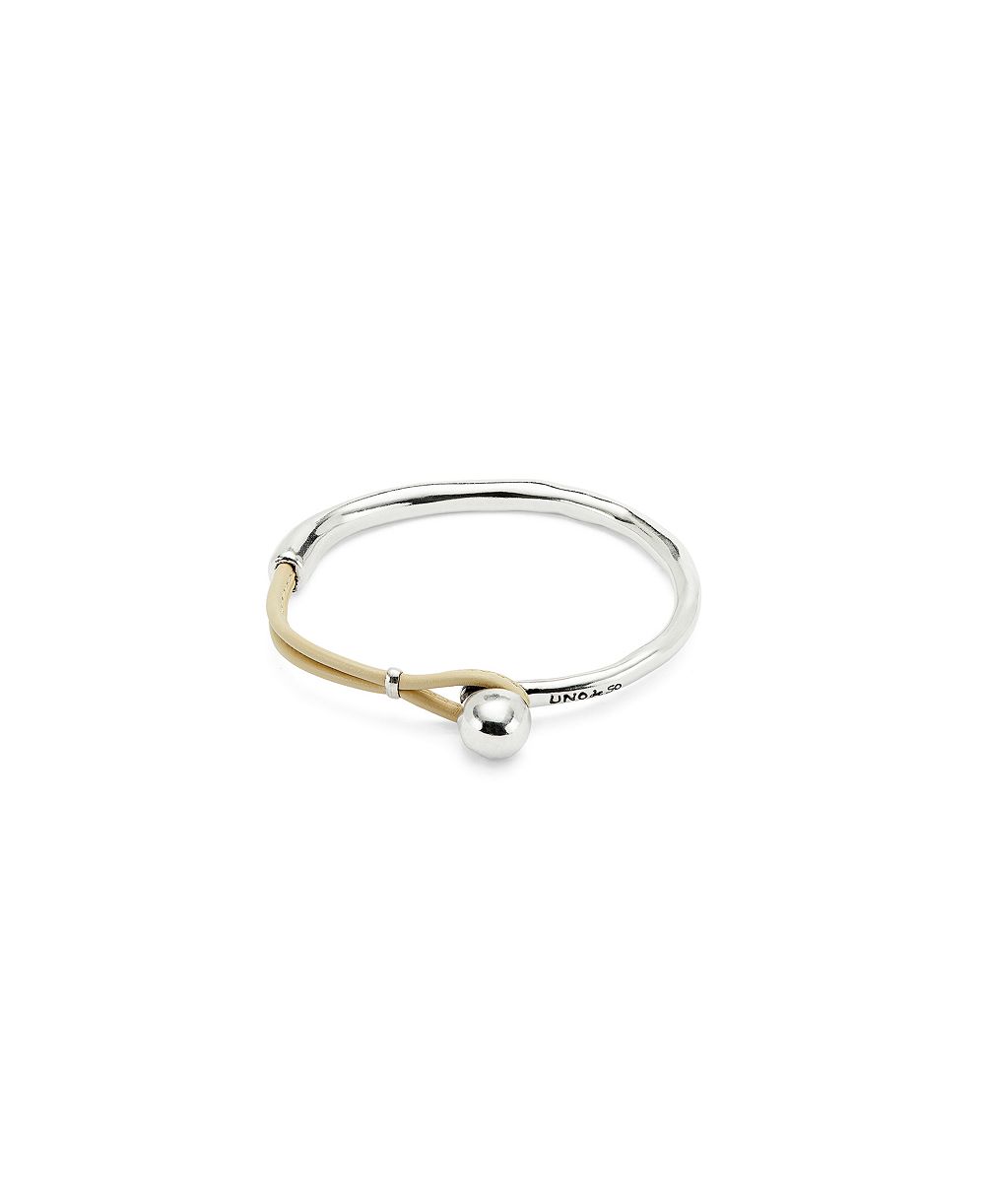 Браслет UNOde50 Silver Metal Alloy Brown Leather