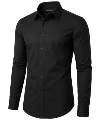 James Tailor мужская классическая рубашка Slim Fit с длинным рукавом из стрейч ткани