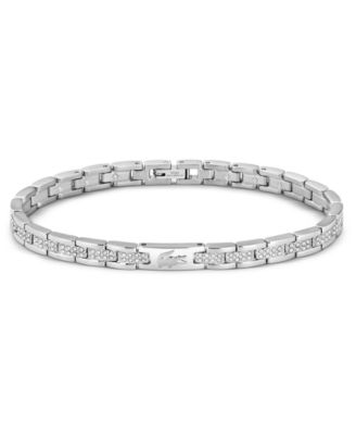 Lacoste Women's Metropole Metal Link With Crystals Bracelet