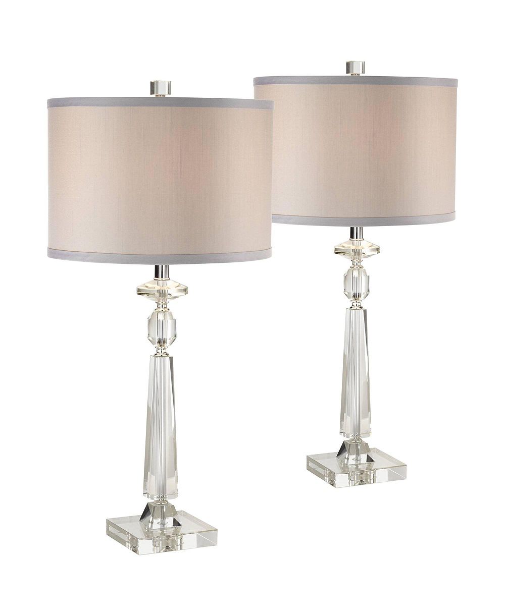Набор из 2 современных геометрических настольных ламп Vienna Full Spectrum Aline 27" Tall
