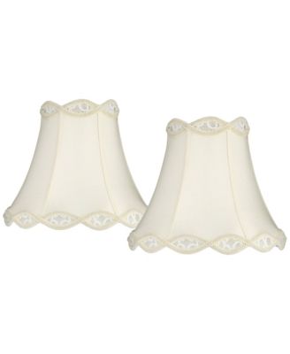 Набор из 2 абажуров Springcrest с фестончатым краем, Medium 7" Top x 14" Bottom x 12.5" High