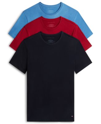 Tommy Hilfiger Men's Cotton Classics Crewneck Short-Sleeve T-Shirt, 3-Pack