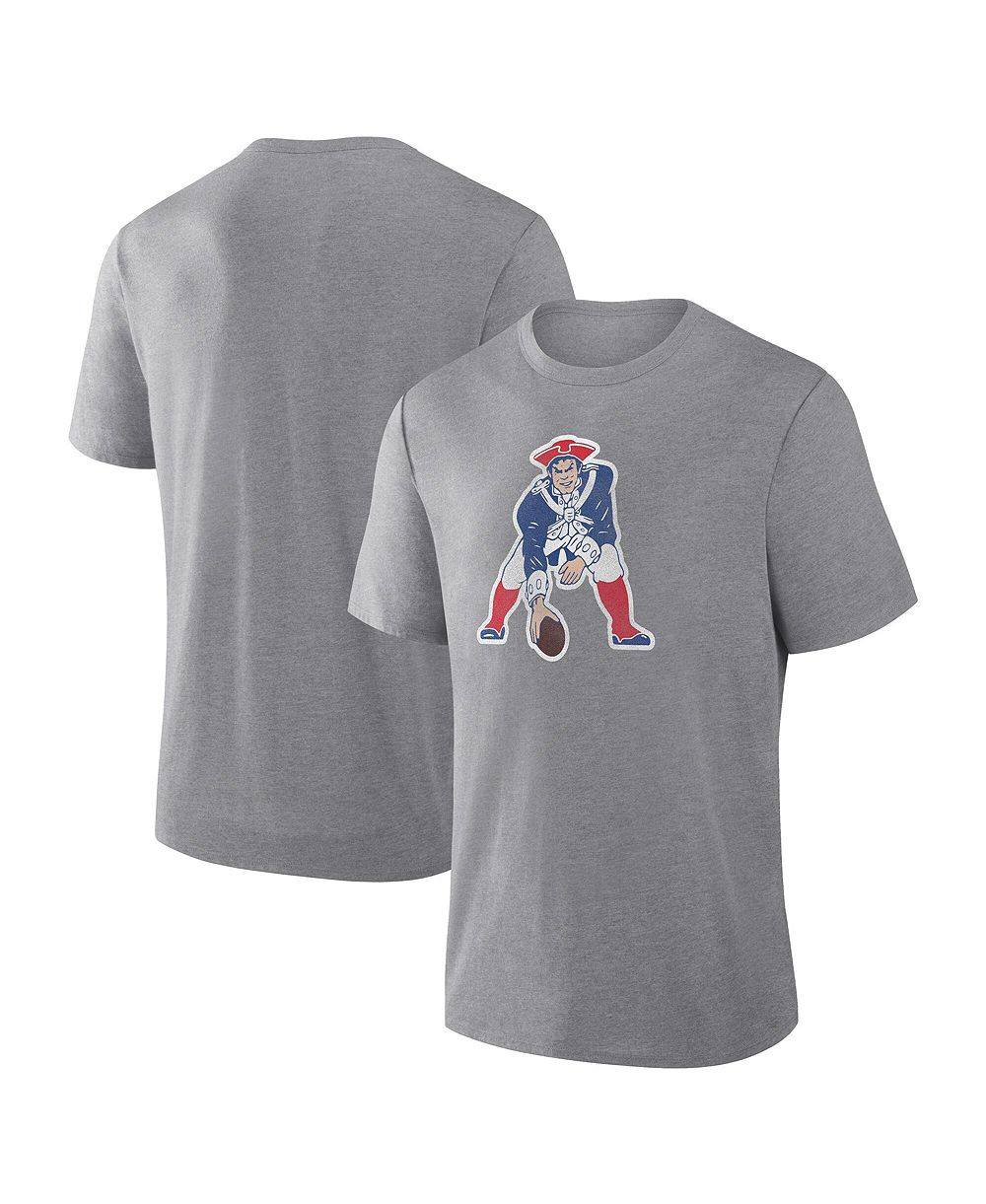 Мужская футболка Fanatics heather gray, New England Patriots Heritage Tribute