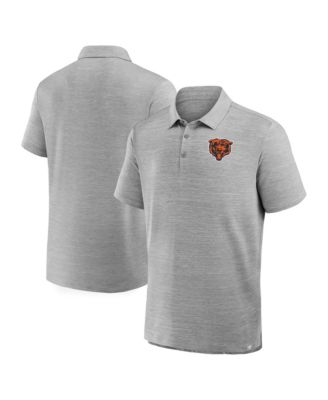 Мужская рубашка-поло Fanatics Heather Gray Chicago Bears Clutch Polo Shirt