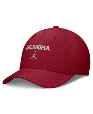 Мужская бейсballка Jordan Oklahoma Sooners Rise On-Field SwooshFlex Dri-FIT Flex
