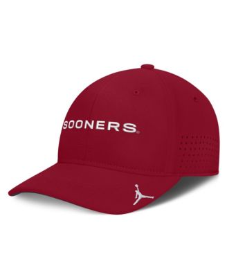 Jordan Men's Crimson Oklahoma Sooners Gameday Aerobill Swooshflex Dri-FIT Hat